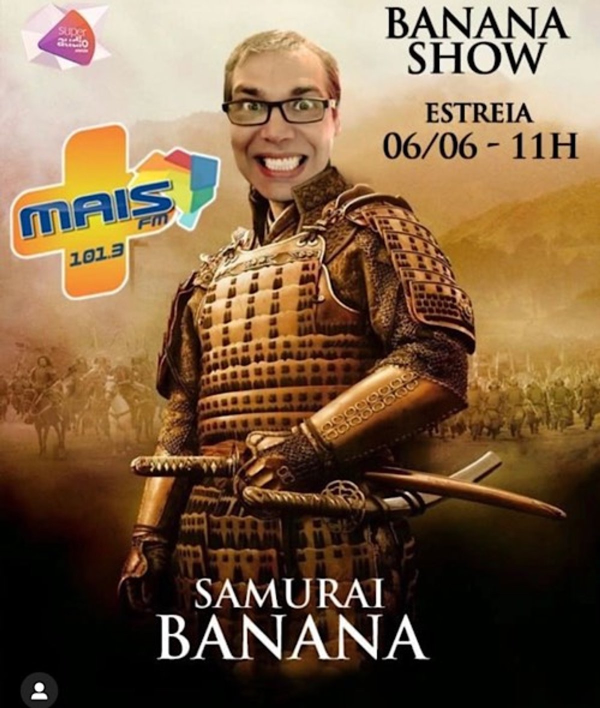 Rede Mais FM passa a contar com programa "Banana Show", em Franca