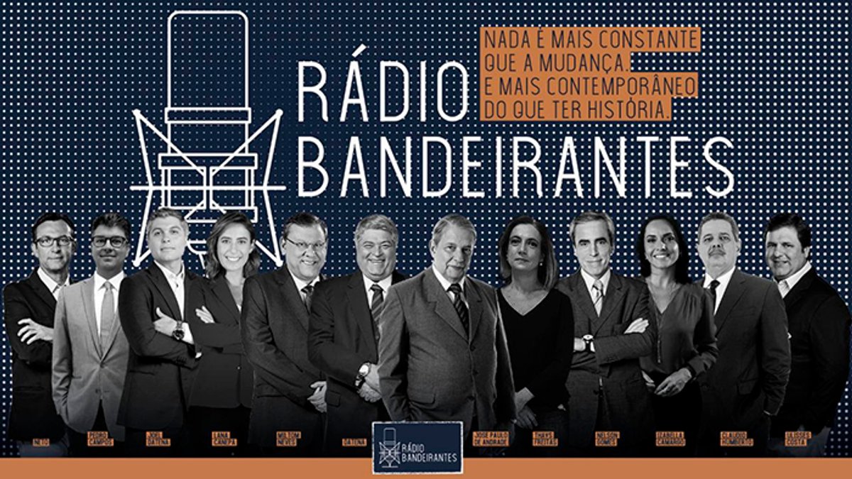 Contando com profissionais que atuam na TV, Rádio Bandeirantes lança sua nova programação em São Paulo