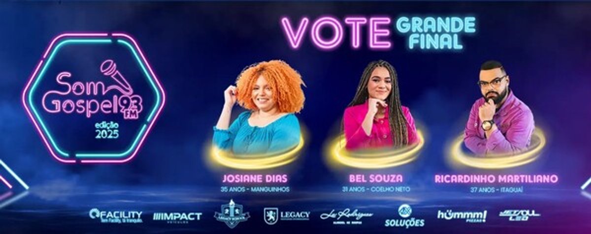 93 FM promove fase final do Festival Som Gospel com premiação e gravações em estúdio