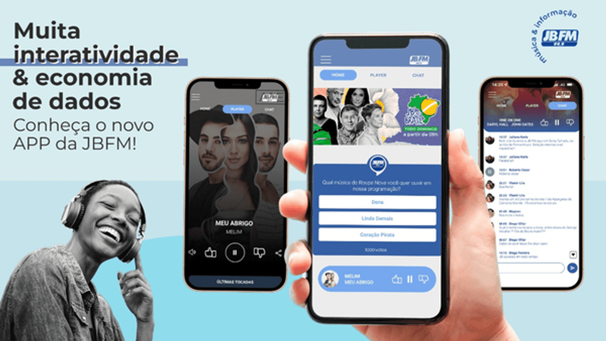 JB FM lança aplicativo que economiza 50% do pacote de dados