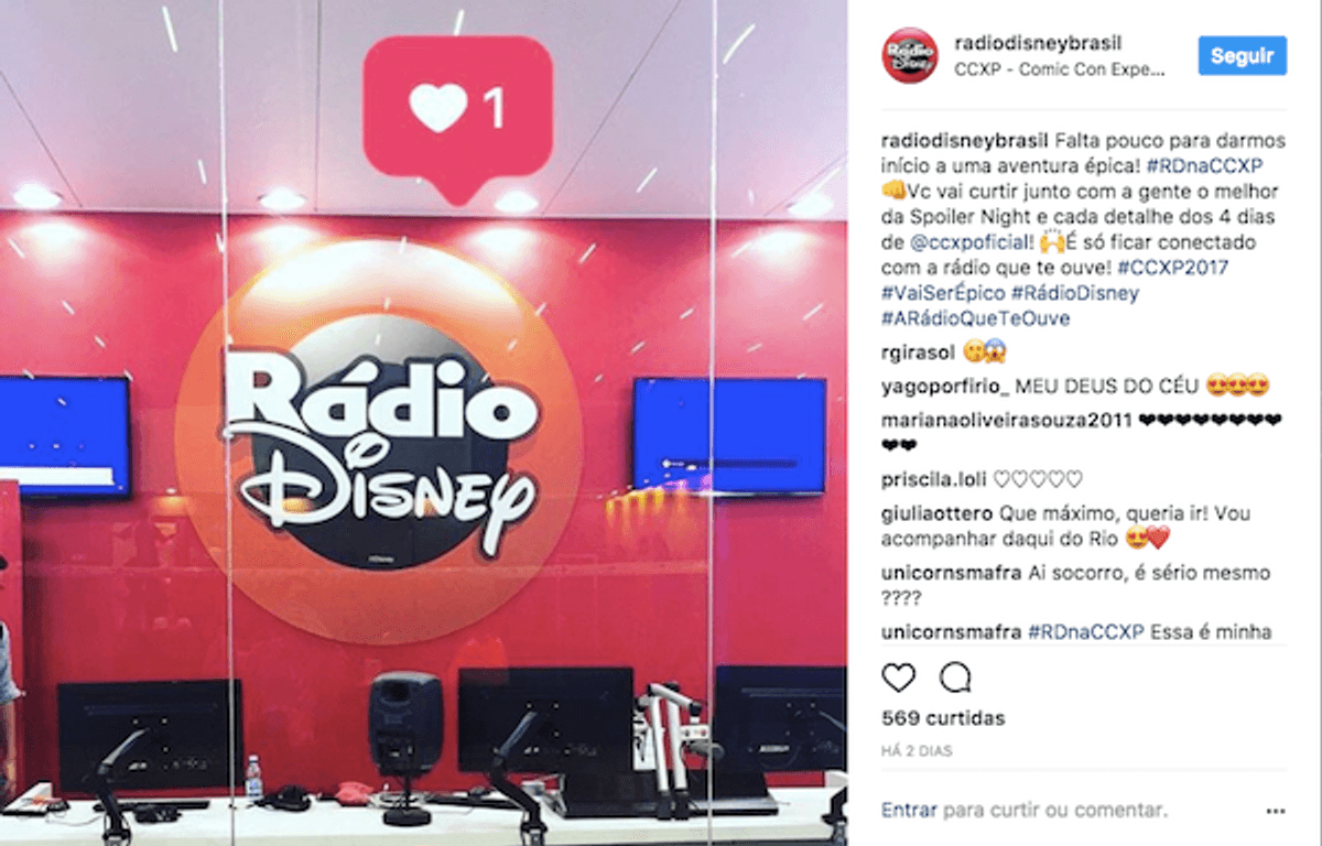 Rádio Disney já está com ações voltadas ao Comic Con 2017 em São Paulo