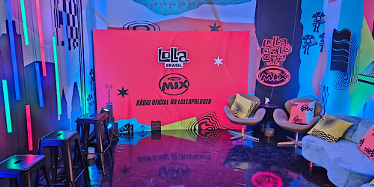 Rádio Mix FM faz cobertura do festival Lollapalooza 2024 direto de seu estúdio na capital paulista