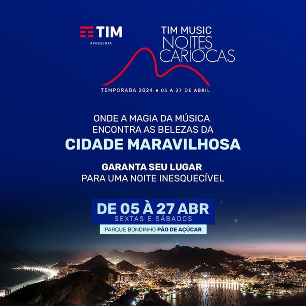 Rádio Mix FM e JB FM são as mídias oficiais do festival TIM Music Noites Cariocas