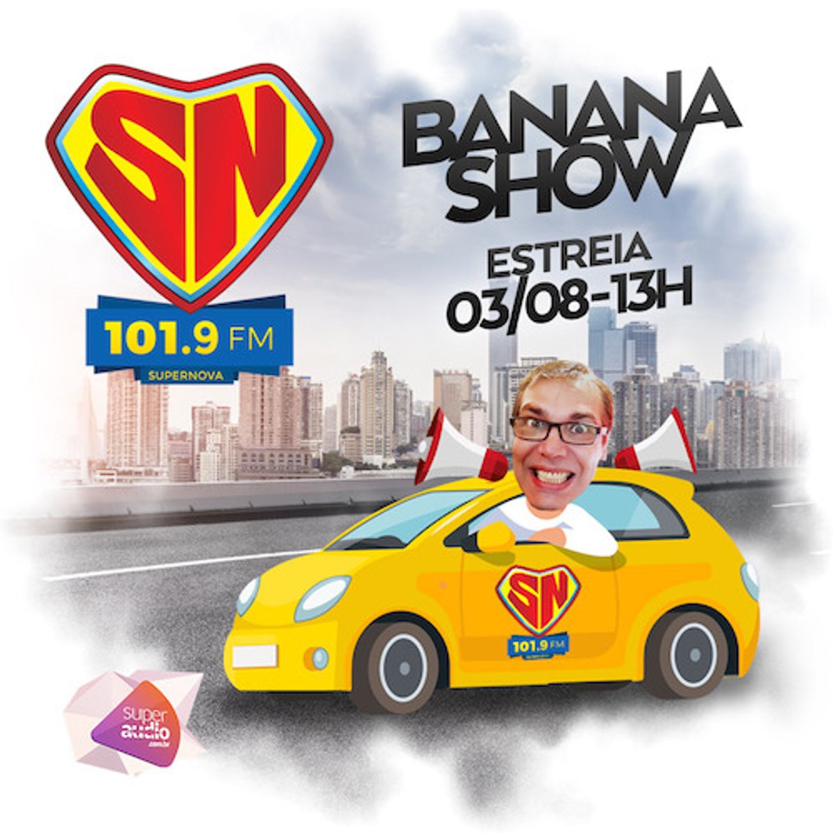 Supernova FM passa a contar com programa "Banana Show" a partir de agosto